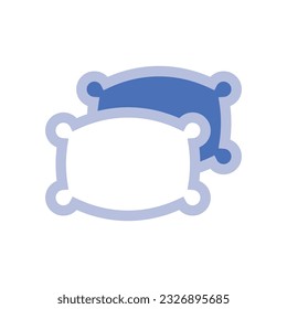 pillow two tone style icon Stock Photos, Vectors and Illustrations