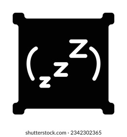 Pillow Vector Glyph Icon For Personal And Commercial Use.
