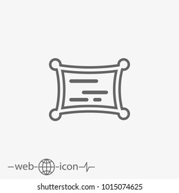 pillow vector icon
