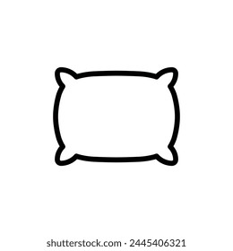 Pillow vector icon. Pillow flat sign design. Cushion symbol pictogram. Pillow UX UI icon