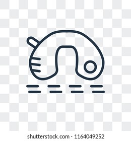 Pillow vector icon isolated on transparent background, Pillow logo concept