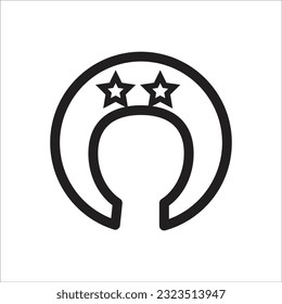 línea de icono del vector de almohadilla nueva