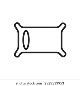 pillow vector icon line new