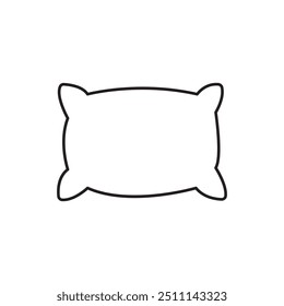 Kissen, Vektorsymbol im Linienstil-Design für Website-Design, App, UI, einzeln auf weißem Hintergrund. Bearbeitbarer Strich. EPS 10 Vektorgrafik.