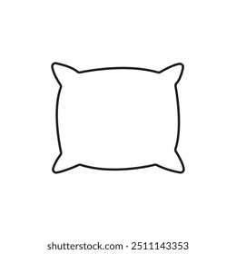 Icono de Vector de almohada en diseño de estilo de línea para diseño de Sitio web, App, UI, aislado sobre fondo blanco. Trazo editable. Ilustración vectorial EPS 10.