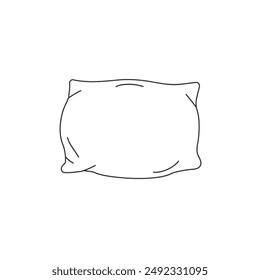 Pillow vector icon in modern flat style sign