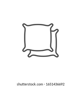 Pillow vector icon modern and simple flat symbol for web site, mobile, logo, app, UI. Pillow icon vector illustration, EPS10.