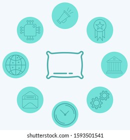 Pillow vector icon sign symbol