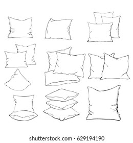Almohada, Vector, ilustración