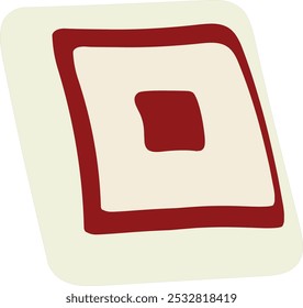 Pillow vector illustration isolated on white background