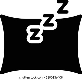 pillow Vector illustration on a transparent background. Premium quality symmbols. Glyphs vector icons for concept and graphic design. 
