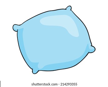 pillow, vector illustration on white background