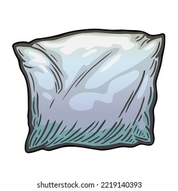 Pillow vector illustration on white background