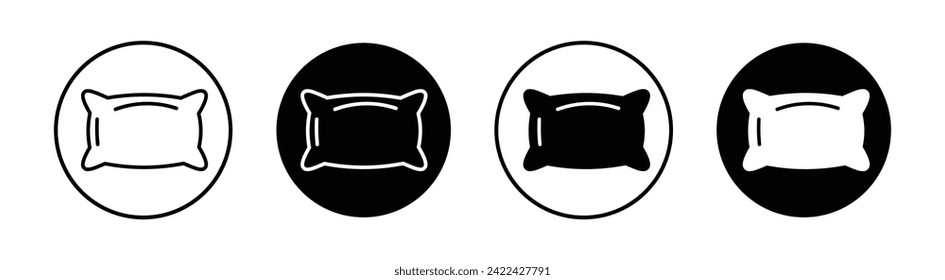 Pillow Vector Line Icon Illustration.