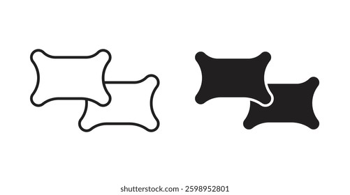 pillow vector line icon illustration collection.