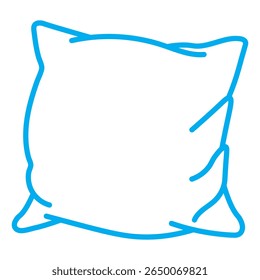 Pillow Vector Line Icon Illustration.