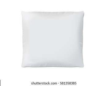 Pillow for your design and logo. Easy to change colors. Mock Up Vector template