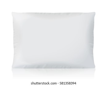 Pillow for your design and logo. Easy to change colors. Mock Up Vector template
