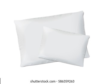 Pillow for your design and logo. Easy to change colors. Mock Up Vector template
