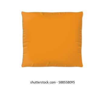 Pillow for your design and logo. Easy to change colors. EPS10