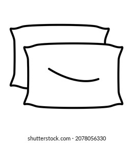 Pillows icon vector image. Can also be used for web apps, mobile apps and print media.