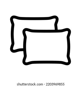 Ilustración de diseño de símbolos vectores de iconos de almohadas