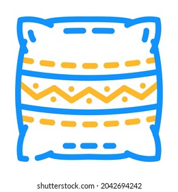pillows making color icon vector. pillows making sign. isolated symbol illustration