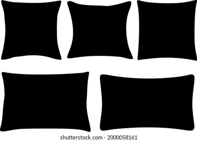 Pillow Silhouette Images, Stock Photos & Vectors | Shutterstock