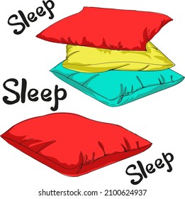 Pillows for sleeping design elements