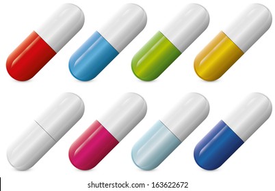 pills abstract vector illustration with shadow eps 10 . pills