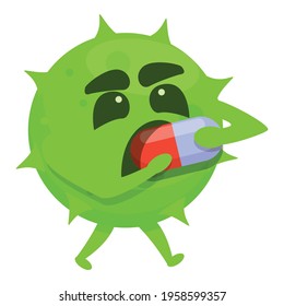 Pills antibiotic resistance icon. Cartoon of Pills antibiotic resistance vector icon for web design isolated on white background