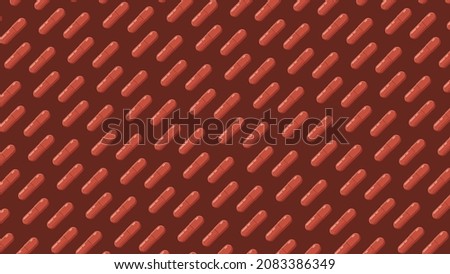 Pills background. Molnupiravir capsules, vector banner. Illustration with medicines .