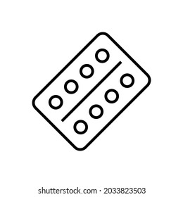 pills blister icon for apps and web sites