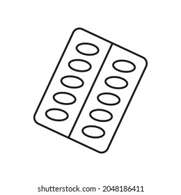 Pills blister icon design vector illustration