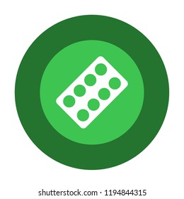 pills blister vector icon