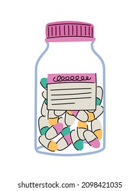 pills bottle design over white