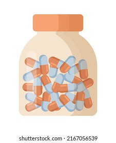 pills bottle design over white