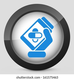 Pills bottle icon