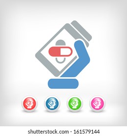 Pills bottle icon