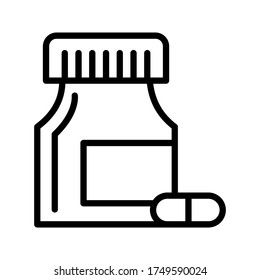 vectores de icono de botella de píldoras para cualquier propósito
