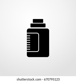 pills bottle icon. vector sign symbol on white background