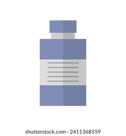 Pills bottle illustrated on white background
