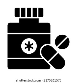 botella de pastillas Diseño de conceptos modernos, ilustración vectorial