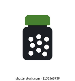 pills bottle vector icon