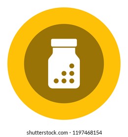 pills bottle vector icon