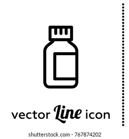 pills bottle vector icon