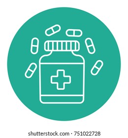 Pills can icon