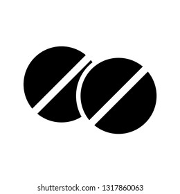 Pills and Capsule Icon Vector