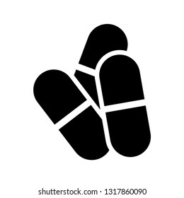 Pills and Capsule Icon Vector