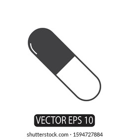 Pills, Capsule Icon, Vector EPS10